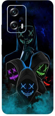TJ CREATION Redmi K50i 5G Mobile Skin(The Neon Mask Skin With High Matte Finish.)