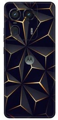 Vcare GadGets Moto Edge 50 Ultra (5G) Mobile Skin(Black & Gold)