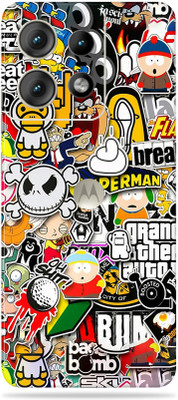 WeCre8 Skin's motorola edge 50 pro Premium Vinyl Mobile Skin (Multicolor) Mobile Skin(Sticker-Bombing)