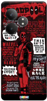 WeCre8 Skin's Realme GT 6T 5G Mobile Skin(DeadPool Text Multicolor Mobile Skin)