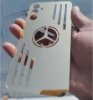 MOBIFONIC Samsung Galaxy M13 Gold Mirror Finish Back Panel Mobile Skin(Gold)