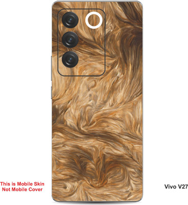VYBE The Smart Choice Vivo V27 Abstract Embossed Mobile Skin(Brown Sugar 5)