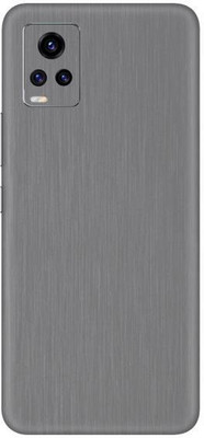Vcare GadGets Vivo V20 Pro Mobile Skin(Brushed Silver)