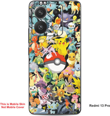 VYBE The Smart Choice Redmi 13 Pro Pokemon Embossed Mobile Skin(Sun Yellow Multi A1)