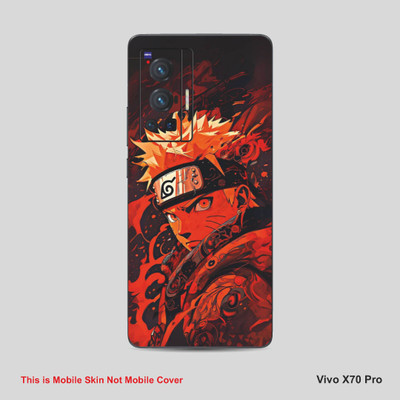 VYBE The Smart Choice Vivo X70 Pro Naruto Mobile Skin Mobile Skin(Reddish Orange A8)