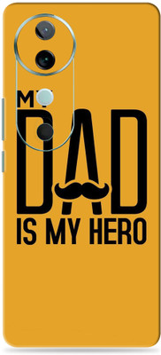 SkinoMania vivo V40 5G Ultra Premium Vinyl Mobile Skin (Multicolor) Mobile Skin(Dad-is-my-hero)
