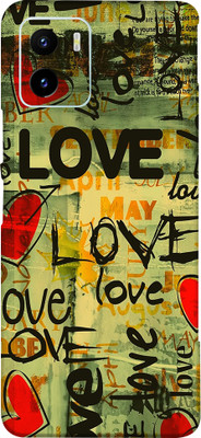 BUGGU Vivo Y15c Mobile Skin(Ultra Super Love Text Skin With High Matte Finish)