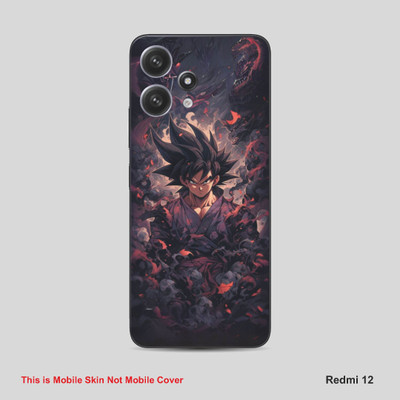 VYBE The Smart Choice Redmi 12 Goku Mobile Skin Mobile Skin(Vampire Grey A17)
