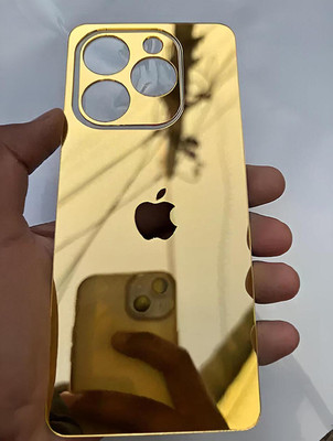 MOKPLZ INFINIX NOTE 40X 5G MOBILE SKIN GOLDEN MIRROR BACK PANNEL Mobile Skin(GOLDEN)