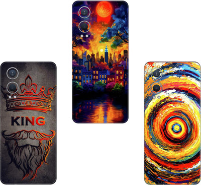 wrap craft ONEPLUS NORD N10 5G(PACK OF 3)Camera&Back Protector Premium Vinyl Mobile Skin(Multicolor)