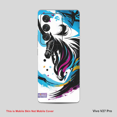 VYBE The Smart Choice Vivo V27 Pro Animal Mobile Skin Mobile Skin(Bluish Cyan A37)