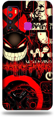 TJ CREATION Infinix Hot 9 Pro Mobile Skin(Ultra Super Red Graffity Skin With High Matte Finish.)