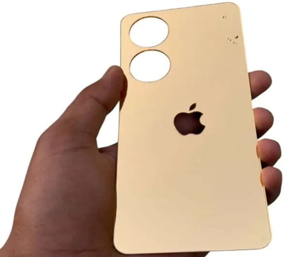 GENTECK OPPO A58 5G GOLD Glass Finish Back Panel Skin with Star Logo Mobile Skin(Gold)
