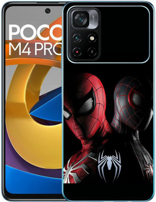 FCS Poco M4 Pro 5G Printed Back skin Mobile Skin(Spider Fight Skin)