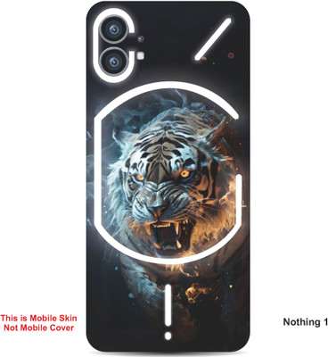 VYBE The Smart Choice Nothing 1 Tiger Embossed Mobile Skin(Titan White 5)