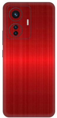 Vcare GadGets iQOO Z6 Pro 5G Red Titanium Back Side Premium Mobile Skin(Red Titanium)