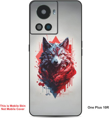 VYBE The Smart Choice One Plus 10R Wolf Embossed Mobile Skin(Moon Mist 30)