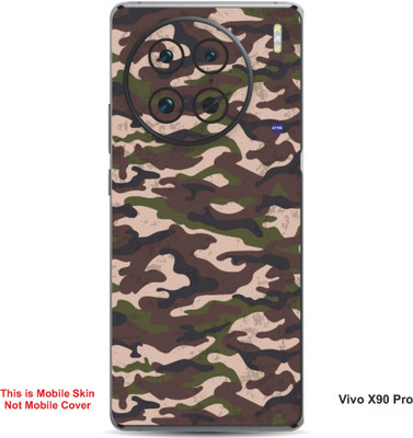 VYBE The Smart Choice Vivo X90 Pro Camouflage Embossed Mobile Skin(Judge Grey 17)