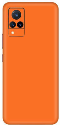 Vcare GadGets Orange Matte vivo V21 5G Mobile Skin(Orange Matte)