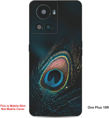 VYBE The Smart Choice One Plus 10R Peacock Embossed Mobile Skin(Nile Blue 30)