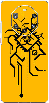 FCS Huawei Mate 40 RS Porsche Printed Back skin Mobile Skin(Orange Tato)