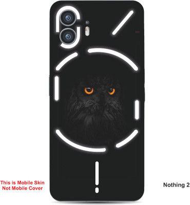 VYBE The Smart Choice Nothing 2 Owl Embossed Mobile Skin(Charcoal Black 6)