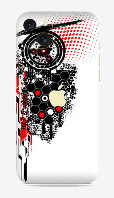 SkinoMania Apple i phone 15 Plus Mobile Skin(Trash-hexagon-polka Multicolor Mobile Skin)