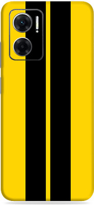 SkinoMania Redmi 11 Prime(5G) Mobile Skin(Multicolor Yellow & Black Strip)