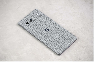 TJ CREATION Google Pixel 7a 5G Mobile Skin(Ulltra Super GREY LETHER Skin With HighMatte Finish......)