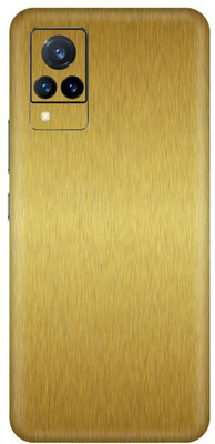 Vcare GadGets Brushed Gold vivo V21 5G Mobile Skin(Brushed Gold)
