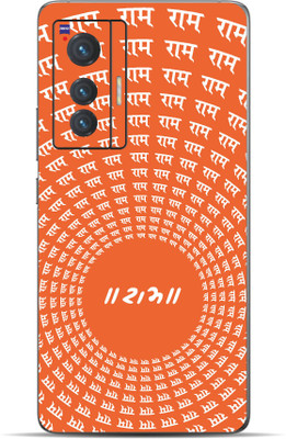 VYBE Vivo X70 Shree Ram Mobile Skin Mobile Skin(Flame Orange 39)