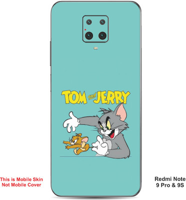 VYBE The Smart Choice Redmi Note 9S Tom & Jerry Embossed Mobile Skin(Lights Blue A1)