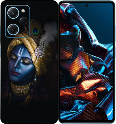 SkinoMania POCO X5 Pro 5G Mobile Skin(Multicolor Blue-Krishna)