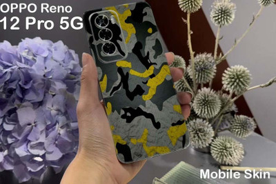 BUGGU OPPO Reno 12 Pro 5G Mobile Skin(black and yellow)