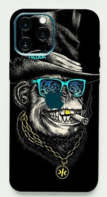 BUGGU APPLE iPhone 12 Pro Max Mobile Skin(Ultra Super Smart And Crazy Monkey Skin With High Matte Finish.)