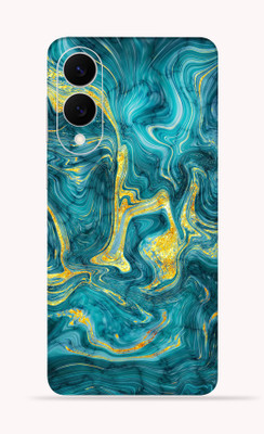 OggyBaba Samsung S25 edge 5g Mobile Skin(Golden Lava)