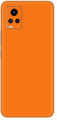 Vcare GadGets Vivo V20 Pro Mobile Skin(Orange Glossy)