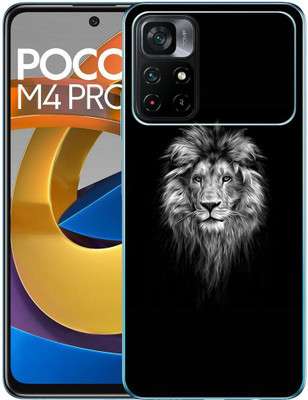 FCS Poco M4 Pro 5G Printed Back skin Mobile Skin(Dark Lion Skin)