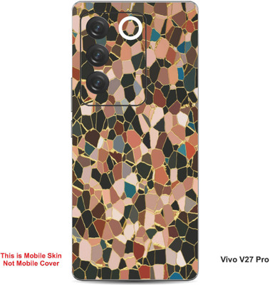 VYBE The Smart Choice Vivo V27 Pro Pattern Embossed Mobile Skin(Oyster Pink 6)