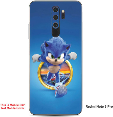 VYBE The Smart Choice Redmi Note 8 Pro Sonic The Hedgehog Embossed Mobile Skin(Bluish A1)