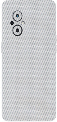 AsSkin Oppo F21 Pro 5G Mobile Skin(Ultra Super Silver Carbon Fiber Skin With High Matte Finish)