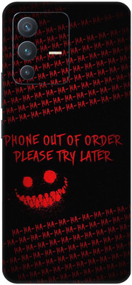 wrap craft Vivo V23(5G) Mobile Skin(Red, Black)