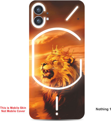 VYBE The Smart Choice Nothing 1 Wolf Embossed Mobile Skin(Carbon Grey 5)