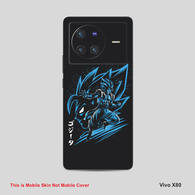 VYBE The Smart Choice Vivo 80X Goku Mobile Skin Mobile Skin(Dark Blue 16)