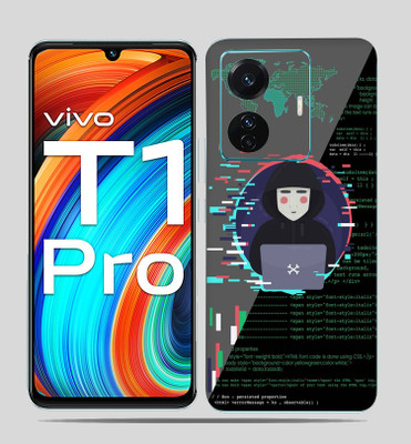 SkinoMania Vivo T1 Pro (5g) Mobile Skin(Anonymous Hacker Multicolor Mobile skin)