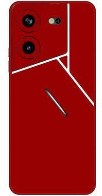 Vcare GadGets Pova 5 Pro (5G) Mobile Skin(Red)