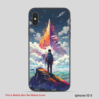 VYBE The Smart Choice iPhone 10X ART Mobile Skin(Multi color SKI D44)