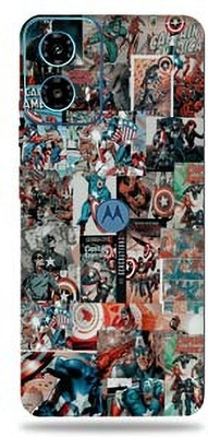 WeCre8 Skin's WeCre8 Skin's Moto_G34_5G Mobile Skin(Captain America Poster)