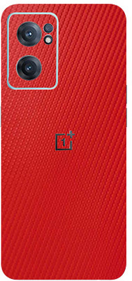 Jeeva Creation One Plus Nord Ce2 5g Mobile Skin(Ultra Super Red Carbon Fiber Skin With High Matte Finish.)