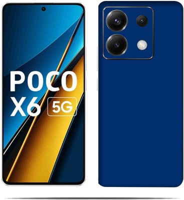 LAMHA Poco X6 5G.. Mobile Skin(Ultra Super Blue Skin With HiighQuality Matte Finish.)